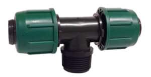 TEE MACHO POLIDUCTO ACOPLE RAPIDO 1/2"