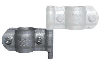 BISAGRA MACHO PARA PUERTA DE INVERNADERO 1" 1 BISAGRA MACHO PARA PUERTA DE INVERNADERO 1"