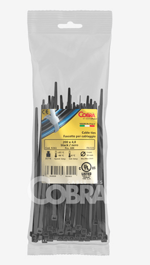 AMARRAS PLASTICAS NEGRAS