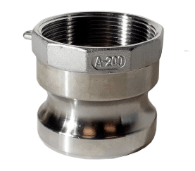 QX.123 ADAPTADOR CAMLOCK TIPO BOMBERO MACHO ALUMINIO